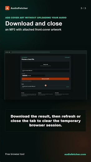 ADD COVER ART Without Uploading Your Audio #shorts
