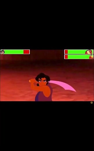 Funny movie Aladdin Movie Part of him Fighting Jafar As a huge snake 🐍 🤣🤣🤣🤣 read disc