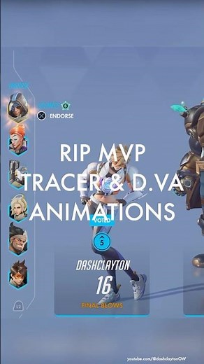 RIP MVP D.Va & Tracer Animations S4 #overwatch #overwatch2 #gaming #overwatchclips ‪@playoverwatch‬