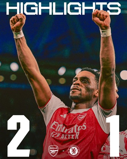 Three points in the bag 💼 Enjoy the highlights from our 2-1 win over Chelsea, Gooners 📺 | Arsenal
