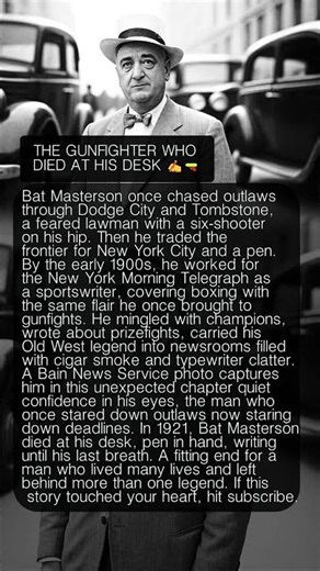 THE GUNFIGHTER WHO DIED AT HIS DESK ✍️🔫