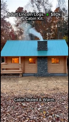2.2K views | The ultimate escape.  Watch this Log Cabin Kit assembly. Using pre-cut, kiln-dried White Pine Logs, this home was stacked and sealed in under 3 weeks. The interlocking corner design provides incredible Structural Stability and natural insulation. With remote work rising, demand for Rural Property and vacation homes is at an all-time high. Could you live off-grid here?  #LogCabin #OffGridLiving #CabinLife #Woodworking | Timelapse Builds | Facebook