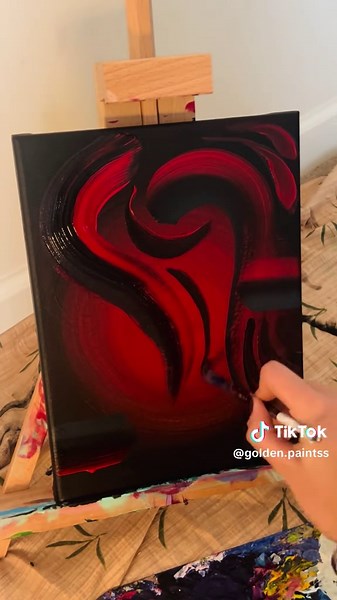 Enhancing an Abstract Painting: Creative Process Unveiled