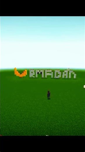 Minecraft 3D text (🌙Ramadan) allahumma।#subscribe #minecraft #mxpro00 #islamic#