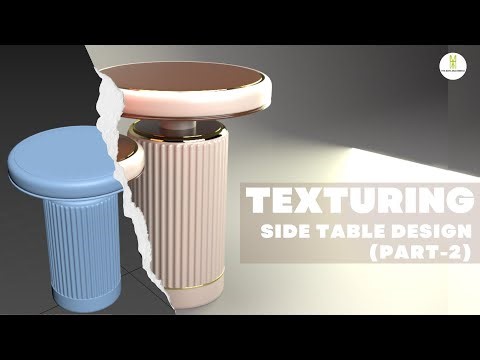 TEXTURING ONSIDE TABLE DESIGN IN 3DS MAX (PART-2) |FURNITURE DESIGN | TABLE DESIGN |3DS MAX DESIGN