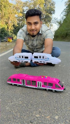 New RC Pink Bullet train vs Remote Control White Bullet Train