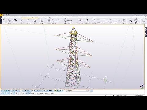 How to create and detaill power transmission tower in Tekla Structures