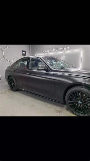 #BMW BMW 3series with our Dark window tint smash&grab and Matte Black Wrap 👌