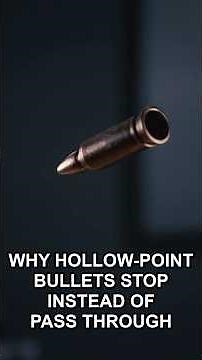 Why hollow-point bullets stop instead of pass through