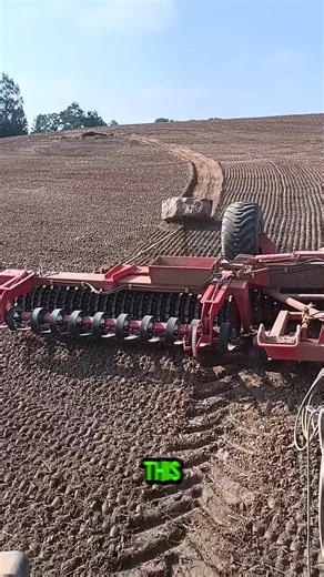 This disc harrow uses spinning steel blades to break up hard soil. | Salud Studio