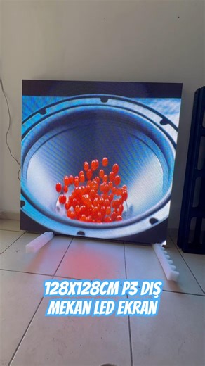 128x128cm P3 dış mekan led ekran💪🏻 #ledscreen #ledwall #outdoorscreen #fuar #ledtabela