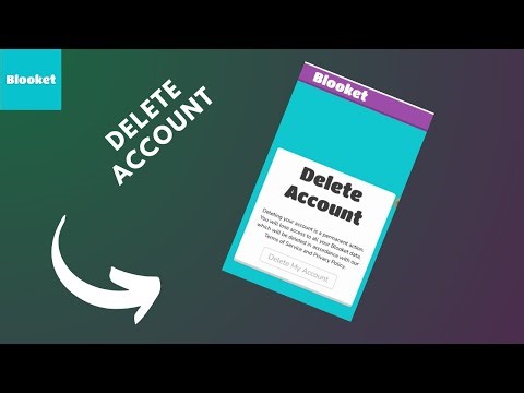 how to delete a blooket account