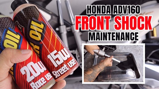 Honda ADV160 Front Shock Maintenance | MotoBeast