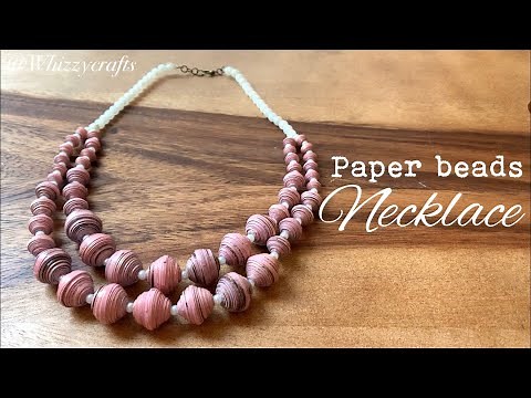 DIY Paper Jewellery | Paper Beads Necklace