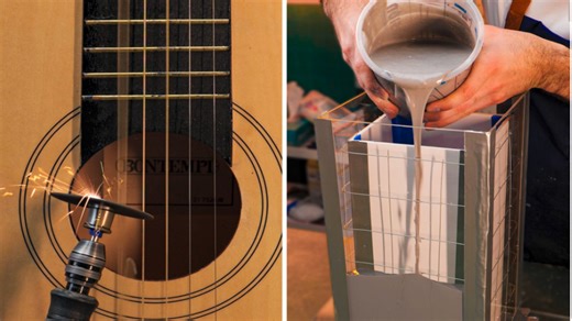 DIY Loft Lamp with Cement and Wood