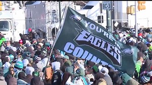 Eagles fans gather to welcome home their Super Bowl champions at victory parade