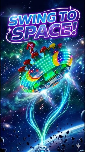 🚀 UFO swing ride taking fun to another planet!