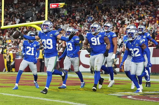 Jayden Daniels suffers serious left arm injury as Seahawks rout Commanders 38-14 for third straight win