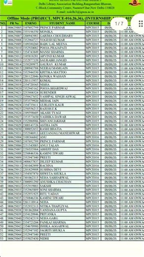 Most important information for IGNOU students|#mapc #psychology #intenship #ignou #information #rc3