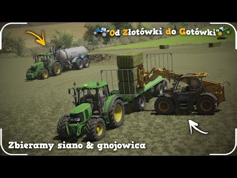 ✅"OZDG"[#224]│FS22│😉ZBIERAMY BELKI SIANA😱BYŁEM OGLĄDAĆ CIĄGNIK!?💩ROZLEWANIE GNOJOWICY NA ŁĄKI