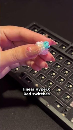 Our HyperX Hot Swappable Keyboard is Finally Here 😘 #customkeyboard #tactileswitches #linearswitches