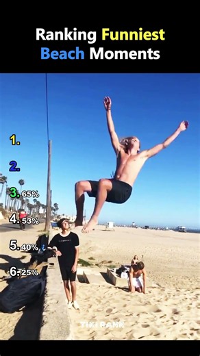 Ranking the Funniest Beach Moments 😂🌊 #funny