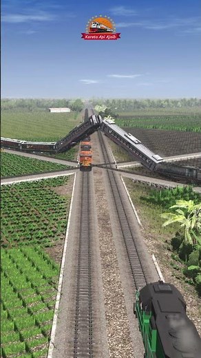 kereta api tidak mau menunggu saat bersilang #train #railway #indianrailways