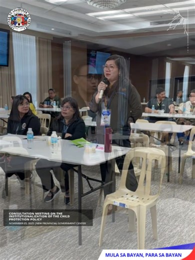 OPSWDO: Consultation Meeting on the Institutionalization of the Child Protection Policy ️ November 05, 2025 New Provincial Government Center, TMC | Cavite Provincial Information Office | Facebook