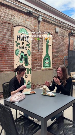 our uptown patio just got a glow up ☺️ come check it out sometime @ 1300 e 17th ave :)) 👩‍🎨 mural by the super talented jules!! ig: fishfoodstudi0 🐟