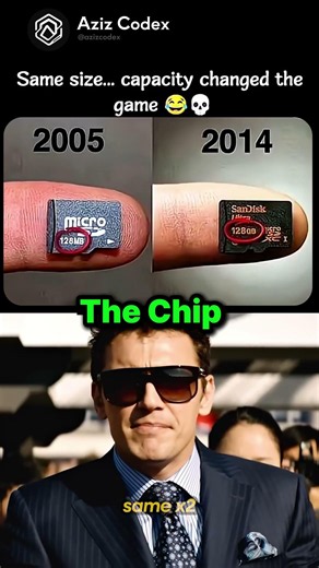 128MB to 128GB, Same Size 🤯 #coding #tech #storage #shorts