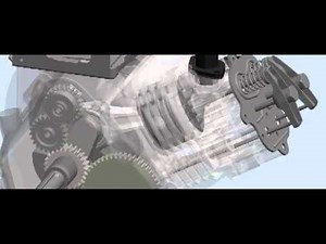 One Cylinder Four Stroke Engine - Solidworks