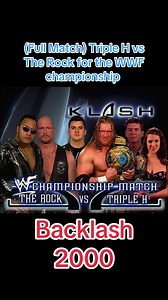 Triple H vs The Rock: WWF Championship Match Highlights