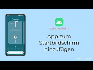 App zum Startbildschirm hinzufügen [Android 14]