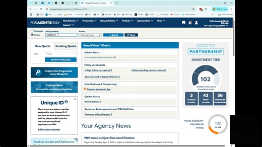 Progressive - Adding a driver