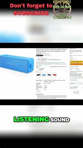 Anker Speaker Sound Test: Easy Listening vs. Amazon Listing #shorts