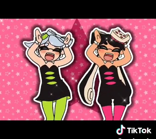 Squid Sisters in Caramelldansen Animation