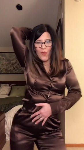 Satin Dress Night Dance | Hot Mom Over 40 Dancing