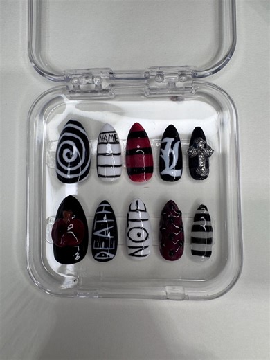 Deathnote Anime Handmade Press on Nails - Etsy