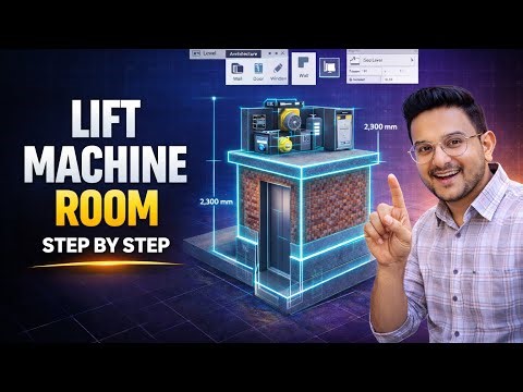 Revit Elevator Machine Room Tutorial | Fast & Easy Method #LiftMachineRoom #BIM #RevitForBeginners