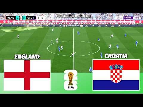 🔴 LIVE | England vs Croatia - FIFA World Cup 2026 | PES 21 Simulation