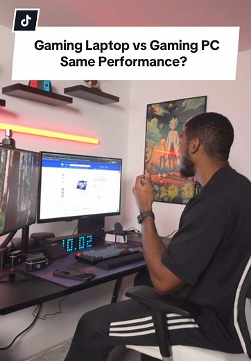 Who else was confused by NVIDIA’s naming 😵‍💫 Gaming laptops are great for many reasons especially their portability. But just make sure before you buy one you know what you’re getting. NVIDIA’s laptop GPUs do not offer the same performance as their desktop versions even though they share the same name. Often times the laptop version is a lot less powerful than the desktop one, but this does depend on which exact model. For example the gap between the 4060 laptop vs desktop is smaller than the 