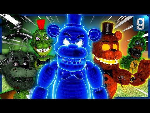 [GMOD FNAF] Reviewing Brand New Five Nights At Freddy's Animatronic Collection Ragdolls!