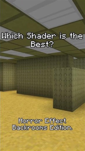 Which HORROR Backrooms Minecraft Shader is the Best? #minecraft #backrooms #shaders