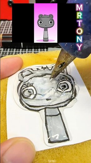 Sprunki OC Nok Tok Waybuloo phase 2 with hot glue gun #sprunki #hotgluegun #hotgluedispenser #diy