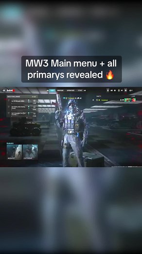 MW3 All primary weapons main menu revealed 🔥 #fyp #mw3 #mw2 #warzone #warzone2 #mw #modernwarfare #cod #callofduty