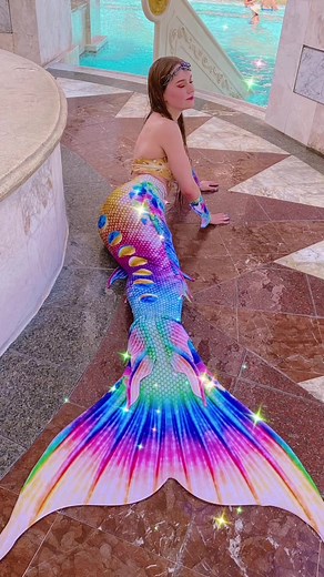 I’ve never felt so magical 🥹✨ mermaid tail by @Courtney Mermaid at @shopvancouvermermaid #fyp #foryou #sodelicious #mermaid #mermaidtok #newmermaidtail #mermaidtail #custommade #mermaidgoals #mermaidlife #realmermaid #ceasarspalace #mermaidzelda