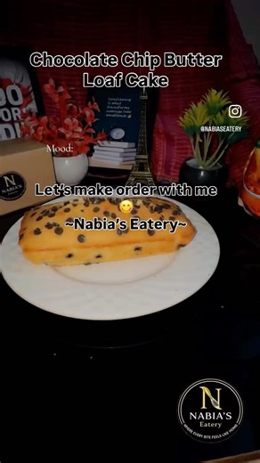 Chocolate Chip Butter Loaf Cake (Insta: Nabiaseatery)