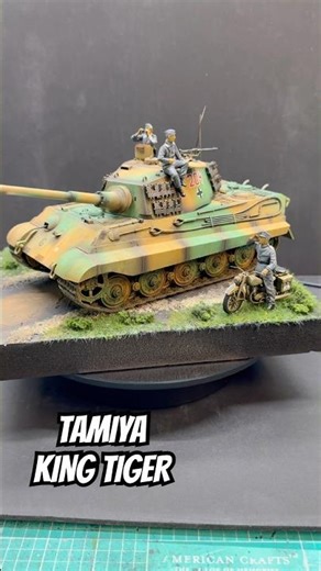 Tamiya King Tiger 1/35 scale #shorts #model #modeling #hobby