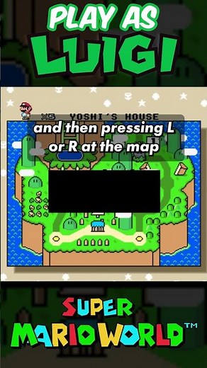 How to play as Luigi in Super Mario World on SNES