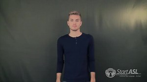 Watch how to sign 'cousin male' in American Sign Language.